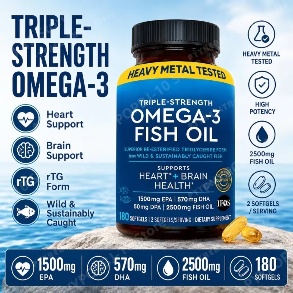 Omega 3 Fish Oil - Yüksek Etkili Omega-3 Balık Yağı Kapsülleri,
